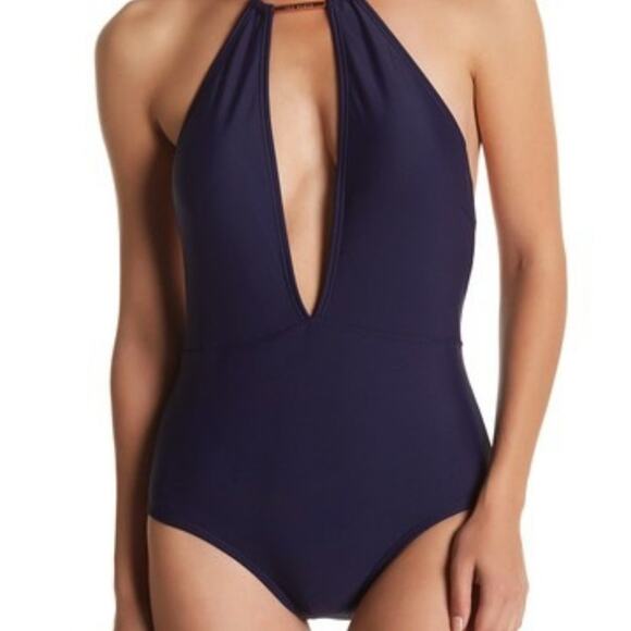 Ted Baker Pikaa Halter Swimsuit - Picture 1 of 8